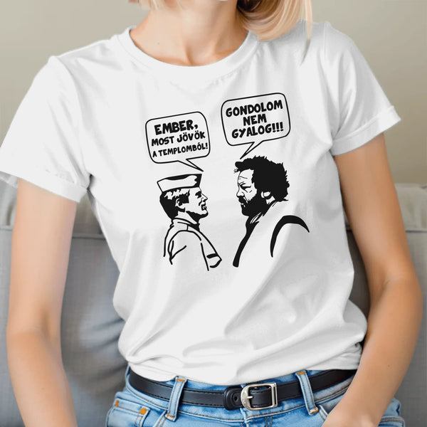 Vicces politikai "nem gyalog jöttem" póló