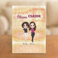 Stílusos csajok – barátnős puzzle 2–5 álló figurával és nevekkel