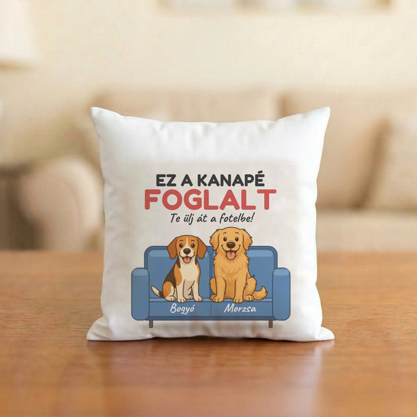 Ez a kanapé foglalt – párna a kedvenceid fotójából