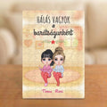 Hálás vagyok a barátságunkért – karácsonyi barátnős puzzle 2–5 figurával
