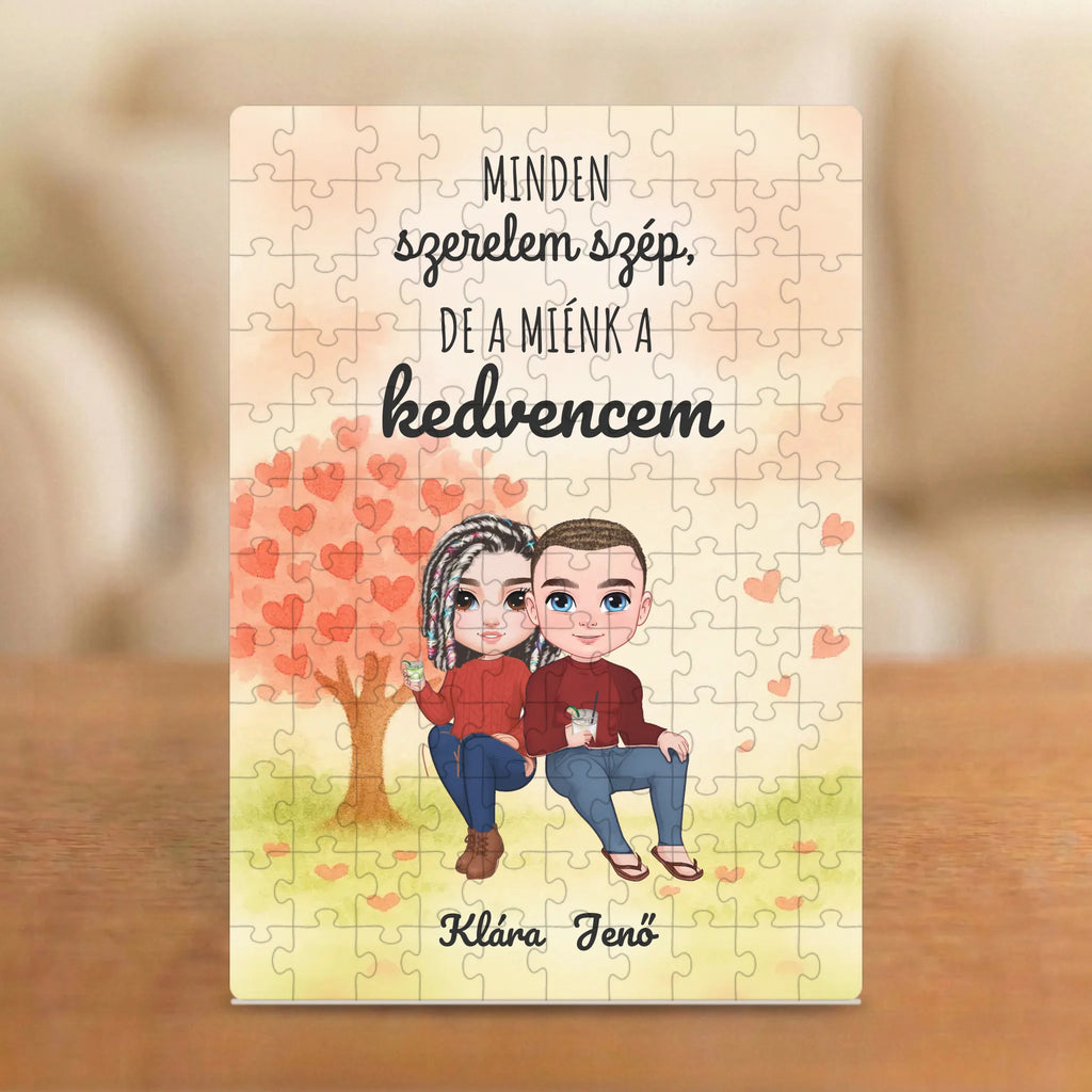 Minden szerelem szép, de a miénk a kedvencem – Valentin-napi páros puzzle