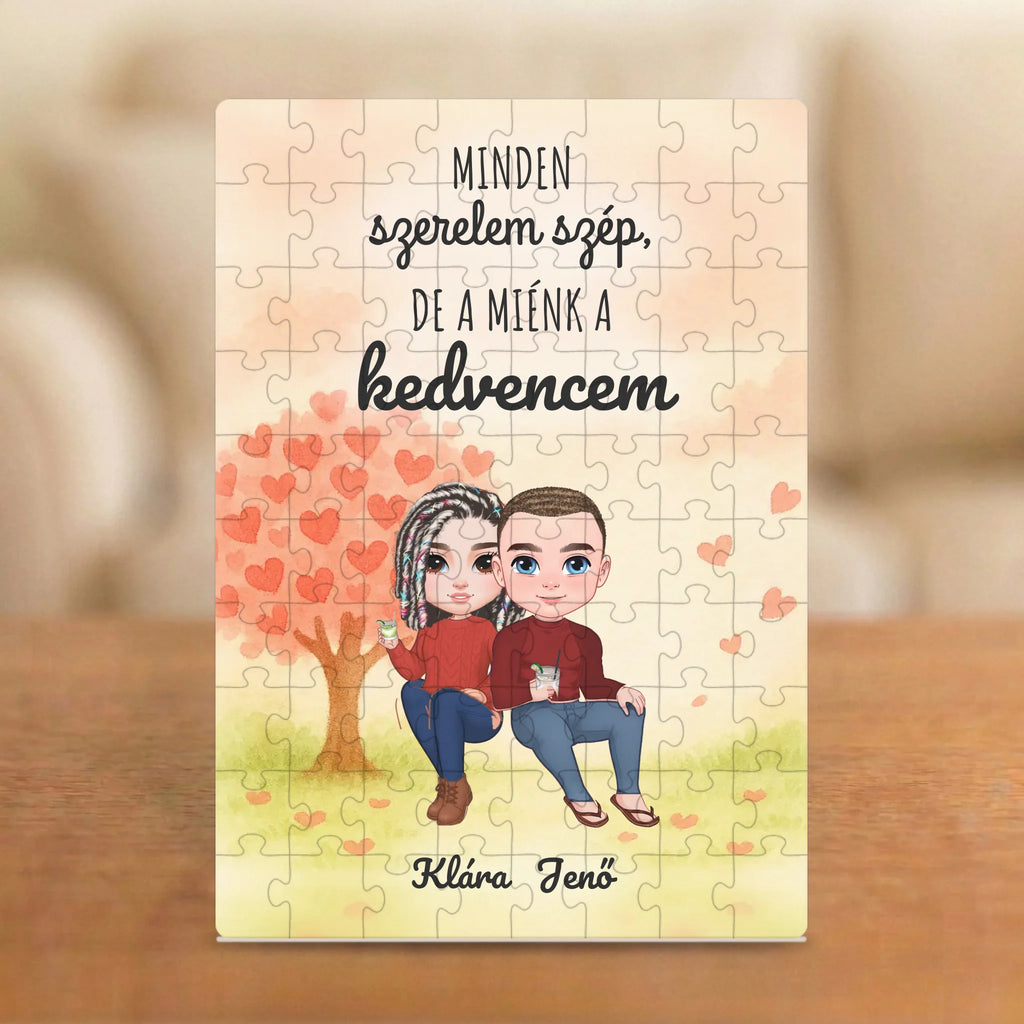 Minden szerelem szép, de a miénk a kedvencem – Valentin-napi páros puzzle